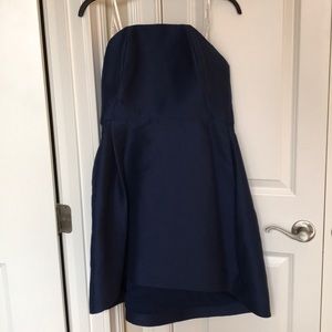 NWT Halston Heritage High Low Dress Navy